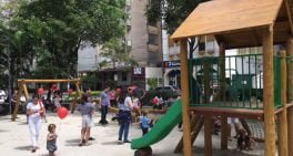 Praça Vilaboim, em São Paulo, tem novo parquinho infantil