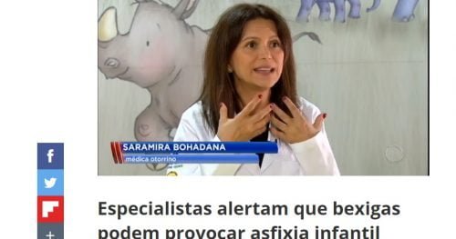Dra. Saramira Bohadana alerta sobre perigo das bexigas