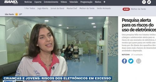 Jornal da Band entrevista médica e paciente do Sabará