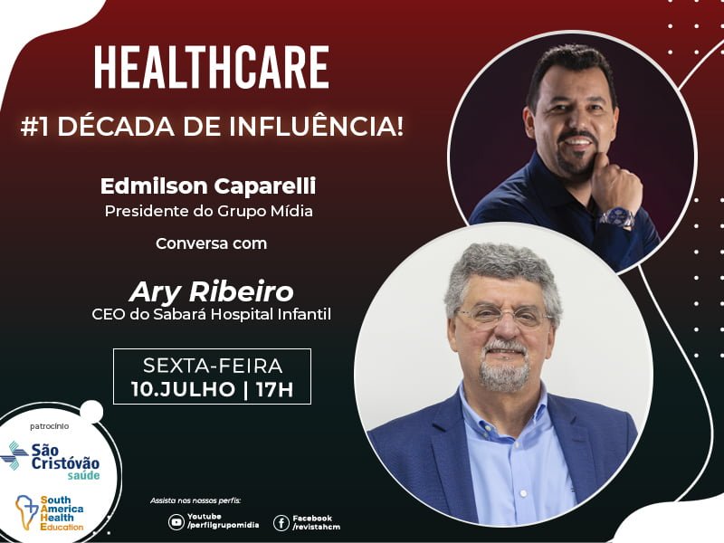 Dr. Ary Ribeiro, CEO do Hospital Infantil Sabará, participa da série “1 Década de Influência”