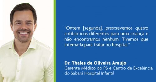 Gerente do Centro de Excelência do Sabará Hospital Infantil é fonte em matéria para a Folha de S.Paulo