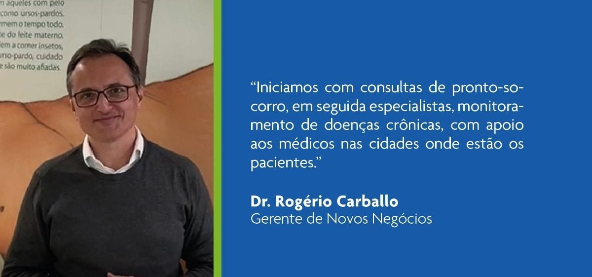 Gerente de Novos Negócios, Dr. Rogério Carballo, é entrevistado pelo Valor Econômico para falar sobre Telemedicina