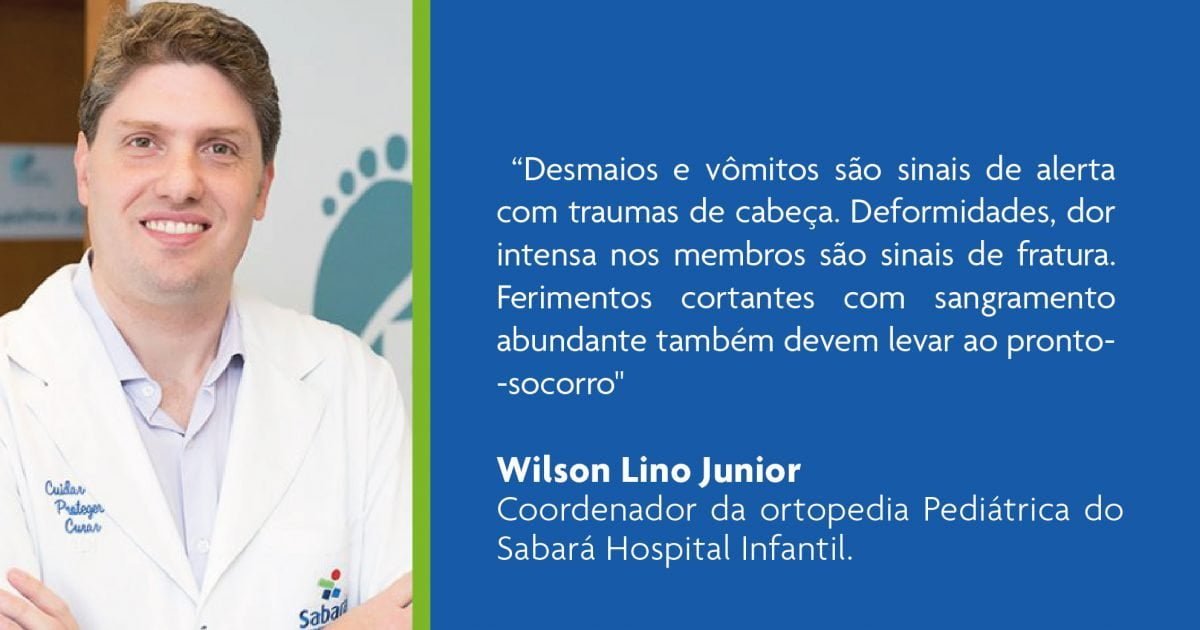 Dr. Wilson Lino Jr. coordenador da Ortopedia do Sabará fala sobre os cuidados com acidentes durante as férias
