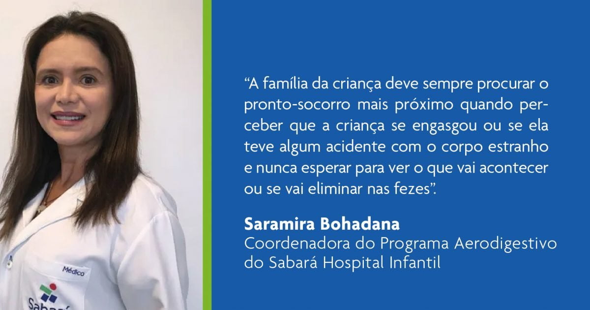 Coordenadora do Aerodigestivo fala sobre os cuidados com engasgo em crianças